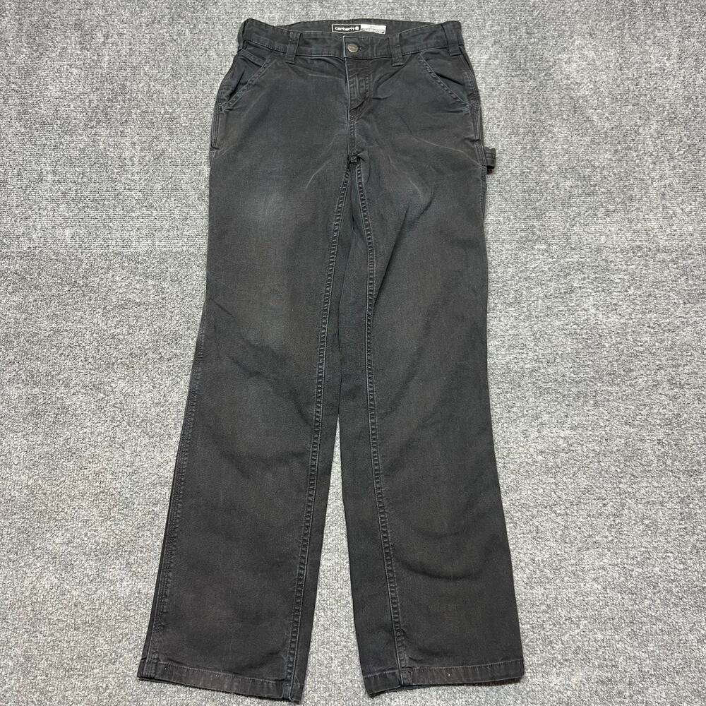 Carhartt Loose Fit Cargo Pants Size 2 Regular Black Jeans